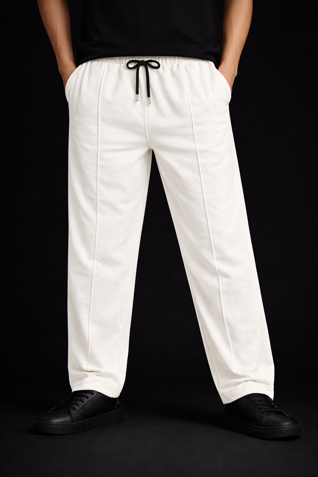 Men’s Lightweight Summer Blend Trousers – Relaxed Fit Drawstring Pants | Breathable Casual Everyday Wear