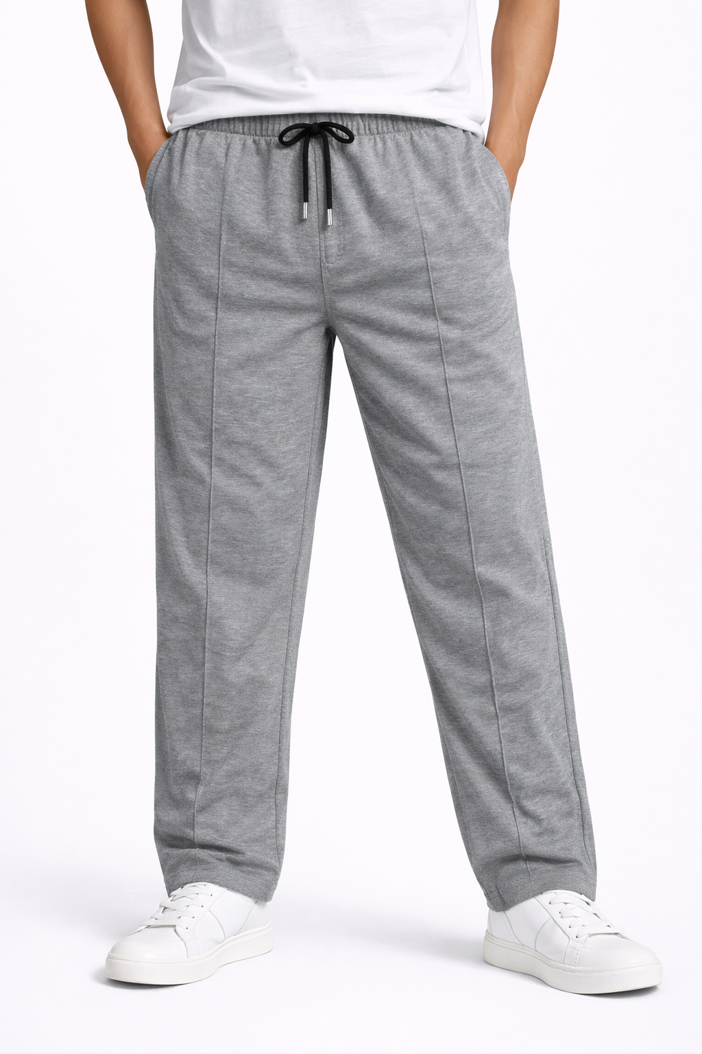 Men’s Lightweight Summer Blend Trousers – Relaxed Fit Drawstring Pants | Breathable Casual Everyday Wear