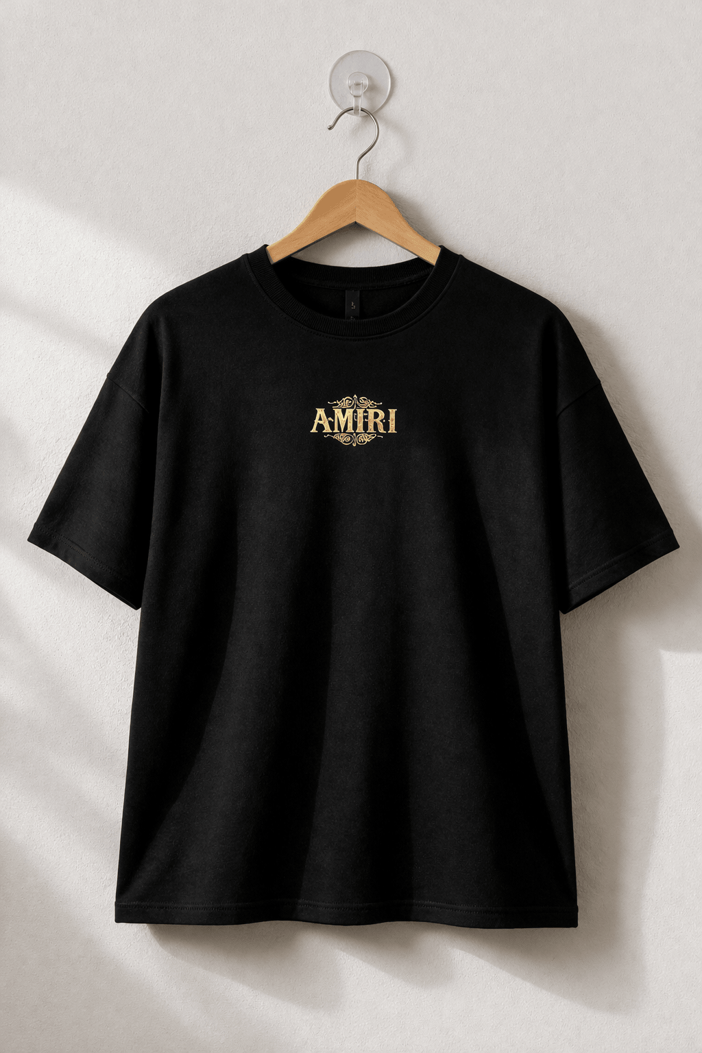 AMIRI Drop Shoulder Oversized T-Shirt | Black Gold - Zeenex