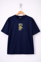 Graphic Oversized T-Shirt – Men's Summer Collection 2026 | Navy Blue Edition