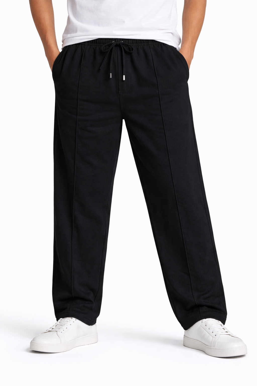 Men’s Lightweight Summer Blend Trousers – Relaxed Fit Drawstring Pants | Breathable Casual Everyday Wear